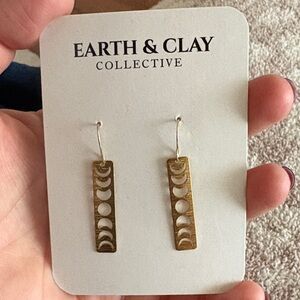 Earth and Clay Collective Moon Phase earrings